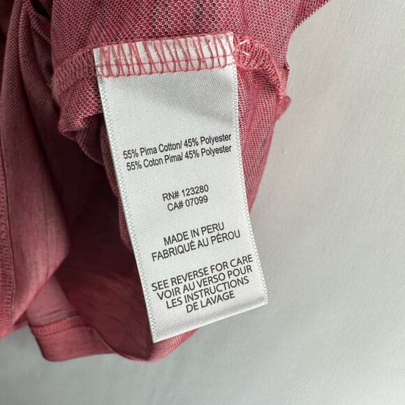 Travis Mathew Shirt Mens XXL Tender Hooligan Golf Polo Spacedye Interlock Red - Picture 6 of 9